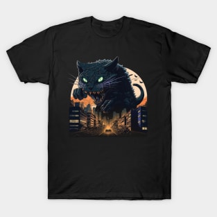 Attack of Kaiju Cat T-Shirt